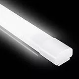 IEGLED LED Feuchtraumleuchte 150CM, Deckenleuchte LED Röhre 45W 5000LM,IP65 Kellerleuchte,Wasserfest Feuchtraumlampe Wannenleuchte für Keller Werkstatt Garage Küche Bad Büro,Neutralweiß,4000K