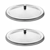 Cabilock 2 Stücke Tasse Deckel Edelstahl Tasse Abdeckungen Staubdichte Becher Deckel Tassendeckel Glasabdeckung für Tassen Becher Trinkgläser Weinglas Bierkrug Schüssel 7. 5cm