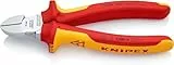 KNIPEX Seitenschneider auf SB-Karte isoliert mit Mehrkomponenten-Hüllen, VDE-geprüft verchromt 160 mm, 70 06 160 SB