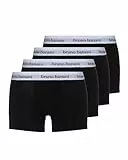 bruno banani Herren Shorts Snazzy- 4er Set - Boxershorts Herren Baumwolle mit Stoffgummibund - atmungsaktiv - ohne Eingriff - Memory Effekt schwarz, XXL