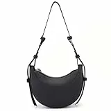 CHAMAIR PU Leder Halbmond Tasche Damen Neue Crossbody Bag mit 2 Verstellbaren Riemen Moden Kleine Handtasche Damen Umhängetasche Qualität Moon Bag Shoulder Y2k Tasche