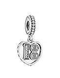 Feitery 18 Die zahlen Compatible with Charms Pandora Ostern Leuchtend Bead Charms Allerheiligen für Damen