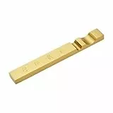 NBEADS Chinesische Kalligraphie Briefbeschwerer, 16x1.9x1cm Rechteckiger Messing Briefbeschwerer mit Rillen für Malerei Schreiben Sumi Zeichnung, Golden
