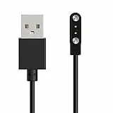 Greacesrio Smartwatch-Ladegerät, 2-polig, 4 mm, magnetisches Universal-Ladegerät, Ladekabel für Smartwatch, magnetisches USB-Kabel, Ladestation für Smartwatch, Pins 4 mm