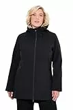 Ulla Popken Damen große Größen Übergrößen Plus Size HYPRAR Softshelljacke, wasserabweisend, Fleecefutter