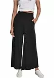 Urban Classics Damen Hose Ladies Modal Culotte, lässige Marlene Hose für Frauen, 3/4 Länge, mit Gummibund, Größen XS-5XL