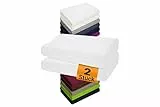 npluseins 2er Pack Kissenbezüge für Gesundheitskissen der Größe S - Spannbezüge 1450.2049, 30-35 x 45-50 cm, weiß