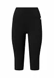 Champion Icons 118693 Damen 3/4-Leggings aus elastischer Baumwolle, Schwarz , XL