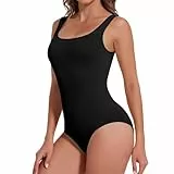 Joyshaper Shapewear Body Damen Square Neck Tank Bodys Bauchweg Miederbody Shaper Schwarz 2XL
