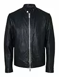 SELECTED HOMME Male Lederjacke Klassische