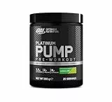 Optimum Nutrition PUMP Pre-Workout koffeinfrei, Trainingsbooster mit Beta-Alanin, L-Citrullin, L-Arginin & Fruitflow, Limette Geschmack, 20 Portionen, 380 g