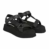 Calvin Klein Jeans Damen Sandalen Sommer, Schwarz (Black), 38