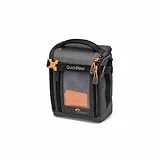 Lowepro GearUp Creator Box Medium II, Spiegellose und DSLR-Kameratasche, Kameratasche mit QuickDoor-Zugang, Hergestellt aus Recyclingmaterial, Orange Gepolsterte Innenfächer, Grau