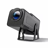 HY320 NTV Smart Beamer mit 4k 1080P Nativ Auflösung, Mini Projector with WiFi 6 and Bluetooth 5.2/320 ANSI 12000 Lumens 5G WiFi, Auto Trapezkorrektur und Sprachassistent für Heimkino & Outdoor