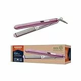GRUNDIG HS 7130 Haarglätter, Glätteisen, Hairstyler, 4 Stufen, von 160 °C bis 220 °C, Ionic-Funktion, bewegliche Vollkeramikplatten, Turbo-Funktion, Rosé/Silber