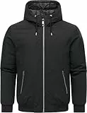 Ragwear Herren warme wasserdichte Winterjacke mit verstellbarer Kapuze Stuartt YOUMODO Black Gr. M