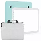 TOHETO A3 Leuchttisch mit Tasche, Aufladbar Ultrahelle LED Licht pad Leuchtplatte Lichtplatte Lichttafel für Kinder und Erwachsene mit Einstellbare Helligkeit für Diamond Painting, Zeichnen, Tattoo