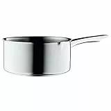 WMF Stielkasserolle 16cm, mit Schnaupe, kleiner Topf ohne Deckel, Kochtopf klein 1,5l, Milchtopf Induktion, Cromargan Edelstahl poliert, unbeschichtet