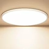 OUILA LED Deckenleuchte Flach Rund - Ø40CM Deckenlampe LED 36W 4000K 3600LM IP44 Wasserdichte Badezimmer lampe, Küchenlampe Deckenleuchte Neutralweiß für Küche Bad Schlafzimmer Flur Keller