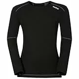 Odlo Thermounterwäsche Kinder Active X-Warm I Sportunterwäsche Mädchen Jungen I Langarm Thermoshirt Langarm Thermoshirt mit Rundhals I Kinder