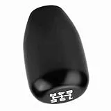 Schaltknöpfe Auto 5 Gang Schaltknauf Schalthebel Stick mit 3 Adaptern 8/10 / 12mm(Schwarz Farbe)