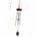 Hianjoo Windspiele für Draußen, Mini Metal Windglockenspiel, 11 Inch 4 Aluminiumle Legierung Röhren Windspiele für Garten Heimdekoration Geschenke