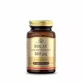 SOLGAR® Folat (als Metafolin®) 400mcg, auch bekannt als Vitamin B9 | Bei Kinderwunsch, Schwangerschaft & Stillzeit und veganer Ernährung | 100 vegane Tabletten
