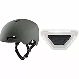 ALPINA HAARLEM - Robuster, Individuell Anpassbarer & Leichter Urban Fahrradhelm & Plug-IN-Light - LED Fahrradhelmlicht, Passend für: ALPINA Altona & Hackney, transparent, One Size