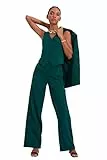 TRENDYOL Damen Trendyol Wide Leg Hose Pants, Grün, 40 EU