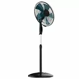 Cecotec Standventilator EnergySilence 515 WindLite Pro. 56 W Leistung, 40 cm Durchmesser, 5 Aerodynamische Flügel, 3 Geschwindigkeitsstufen, Automatische Oszillation, Teleskopstange und Sicherer Stand