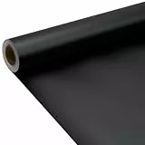 9 m x 43 cm schwarzes, mattes Geschenkpapier, einfarbig, perlmuttfarben, für Geburtstage, Weihnachten, Babypartys und Festtagsgeschenke.