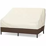 Amazon Basics Abdeckung für tiefes 2-Sitzer, Loungesofa, Beige, Bräunen