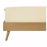 Schiesser Edeljersey Spannbettlaken Jessi | 100% gekämmte Baumwolle aus nachhaltiger Produktion | für Matratzen 180x200cm bis 190x200cm | Matratzenhöhe bis 22cm | Creme