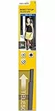 Schellenberg 50655 Fliegengittervorhang Balkontür Insektenschutz Vorhang Telescope, Breite 70 bis 95 cm anpassbar, Höhe 220 cm, Anthrazit