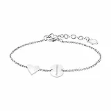 Liebeskind Armkettchen mit Anhängern Edelstahl 20cm, LJ-0521-B-20, Silber, One Size