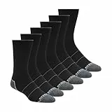 Skechers Herren 6 Pack Work Crew Socken, Schwarz, 43-47 EU