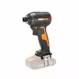 WORX Nitro Akku-Schlagschrauber 20V WX265.9 - leistungsstarker Brushless Motor - 3 Geschwindigkeitsstufe & 2 Modi - 200Nm Drehmoment - 3400 U/min - leicht & kompakt - ohne Akku & Ladegerät