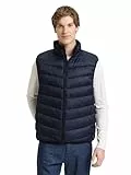 TOM TAILOR Denim Weste mit Stehkragen und Steppung