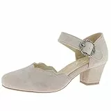 Hirschkogel Damen Trachten Pumps, Stein, 41 EU