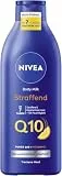 NIVEA Q10 Straffende Body Milk, Lotion für straffere Haut & verbesserte Elastizität in 7 Tagen, Körpercreme mit purem Q10, Vitamin C & angenehmen Orangenduft (400 ml)