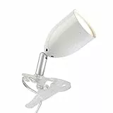 Brilliant Lampe Leo LED Klemmleuchte weiß | 1x LED-PAR51, GU10, 3W LED-Reflektorlampe inklusive, (300lm, 2700K) | Mit Schnurzwischenschalter [Energieklasse F]