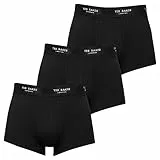 Ted Baker Herren London, 3 Pack Cotton Stretch Trunk Badehose, Schwarz, Small (3er Pack)