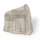 tepro Universal Abdeckhaube für Smoker, Mittel, Wetterfest, Wasserabweisend, mit UV-Beschichtung, aus besonders strapazierfähigem Polyester, Maße ca. 125,7 x 73,7 x 119,4 cm, Beige