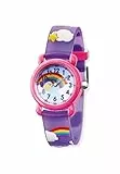Herzengel Mädchen Analog Quarz Uhr mit Kunststoff Armband HEWA-Rainbow