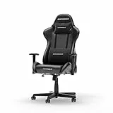 DXRacer Formula L Schwarz PVC Leder das Orginal Gamingstuhl, Sessel Ergonomischer, Stuhl, Gaming Chair für PC Gamer und Office