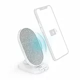 Hama Wireless Charger, induktive Ladestation, 10W (Qi Ladestation,fürs Handy, Schnellladegerät, Fast Charge, kabellos Laden, Induktions Ladegerät) weiß