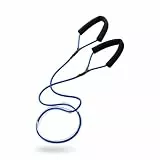 Deuser TUBE (Blau - Mittel) | Fitness Expander mit Trittschutz | 190 cm | Hochwertiges und strapazierfähiges Material | Widerstandsbänder Krafttraining | leicht und kompakt | Fitnessband