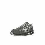U-Power Red Lion Push, Unisex-Sicherheitsschuhe, leichte, flexible, pannensichere Lederturnschuhe, mit Infinergy-Einsatz, mit Aluminium-Zehenkappen - Grey 45