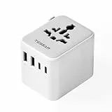 TESSAN Reiseadapter Weltweit, Universal Reisestecker mit 2 USB A und 2 USB C, Internationaler Steckdosenadapter, Universaladapter für England USA Japan Thailand Australien, Travel Adapter