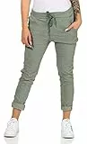 MATY FASHION Damen Hose Stretch Sweatpants aus Baumwolle Jogginghose für Freizeit Boyfriend Baggyhose 39 (Einheitsgröße 36-42, Modell 1)